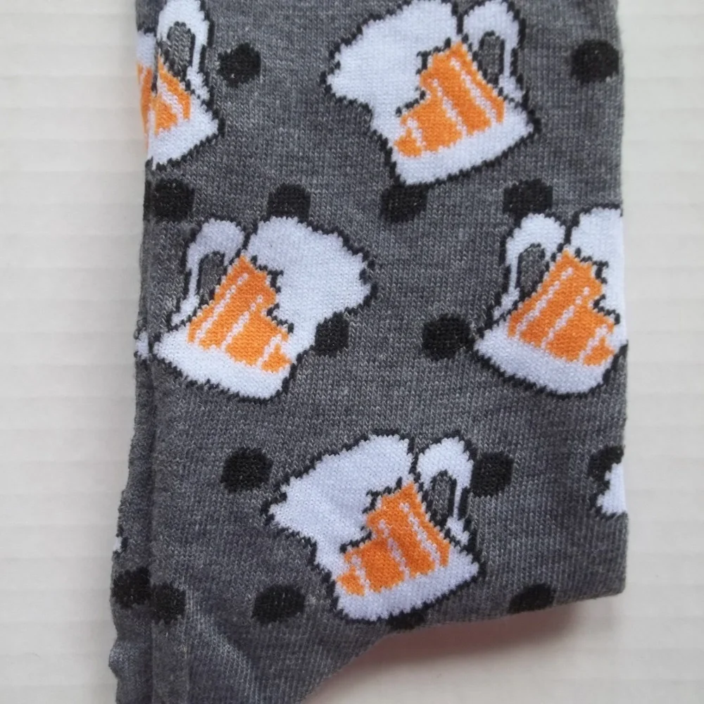 Men's Beer Mug Socks Fits Shoe Size 6-12